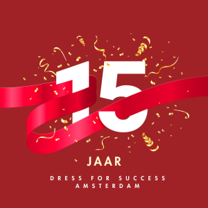 Logo 15 jaar Dress for Success Amsterdam